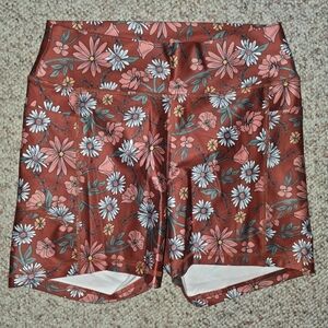 Gilly Hicks Red Floral Athletic Shorts